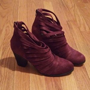 Charlotte Russe strappy boots